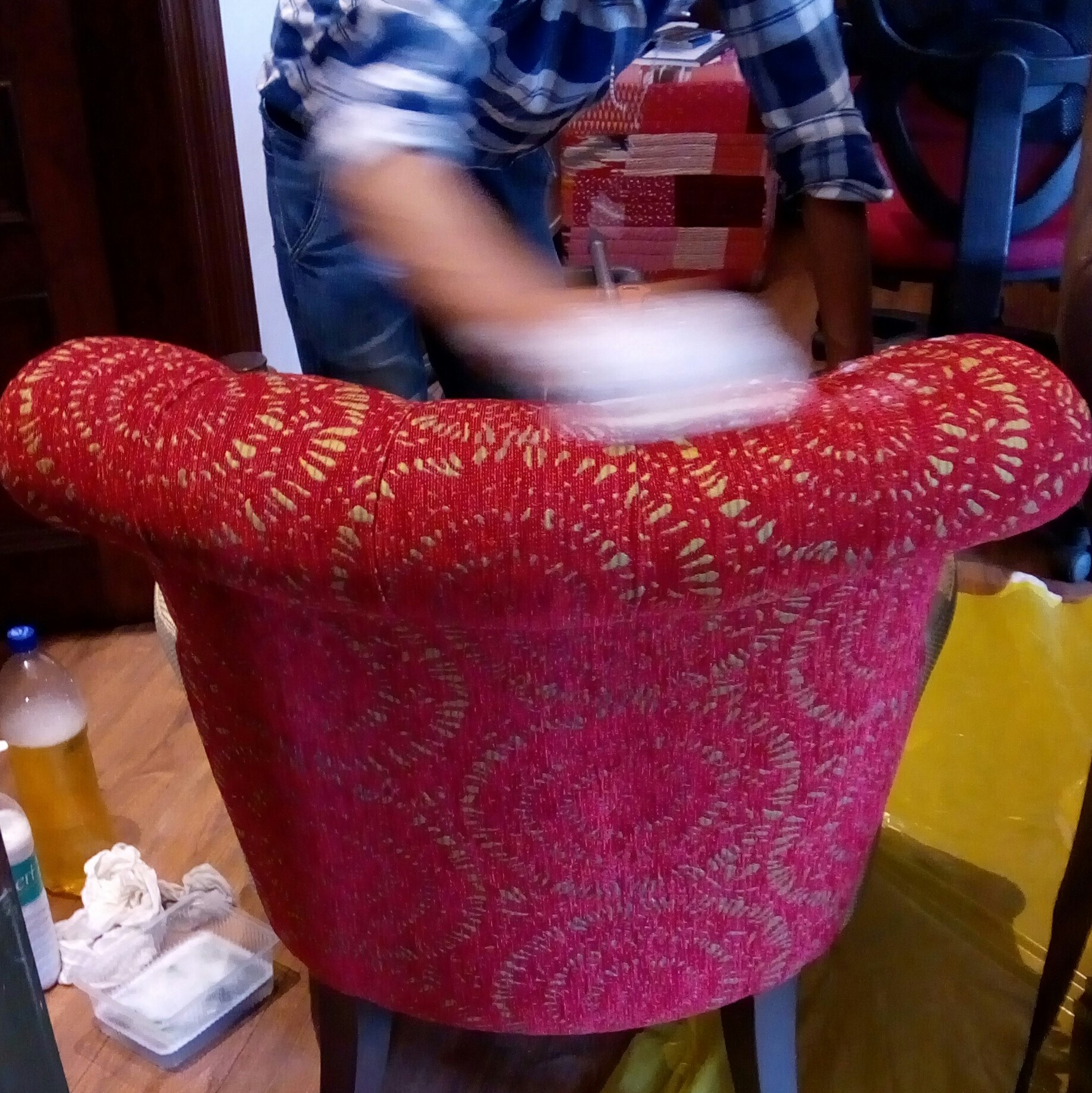 fabric chair shampooing